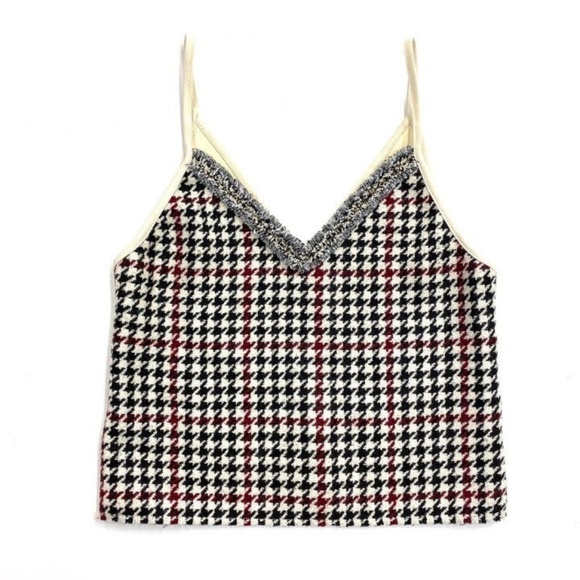 ZARA Houndstooth Cami, Sz M (NWOT) - Picture 5 of 6
